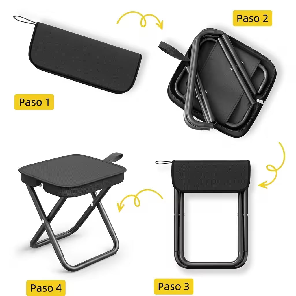 Silla plegable portátil viajera