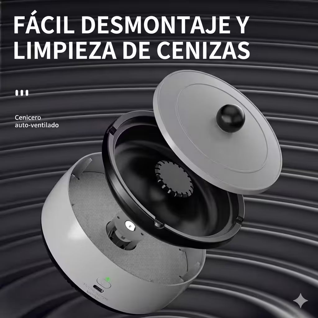 Cenicero Eléctrico Purificador de Aire