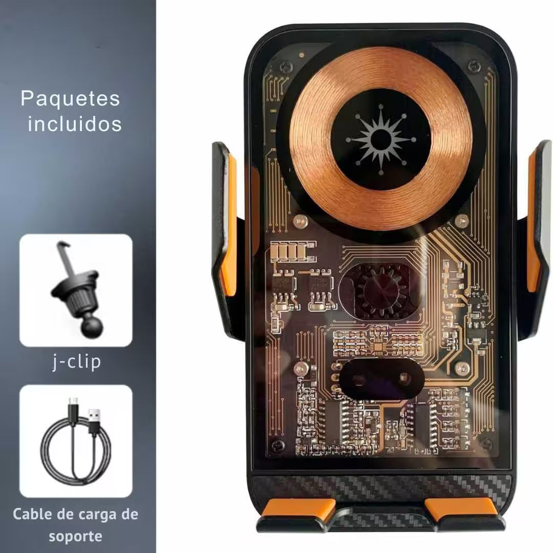 Soporte Celular Inteligente-Tecnología magnética con carga inalámbrica integrada