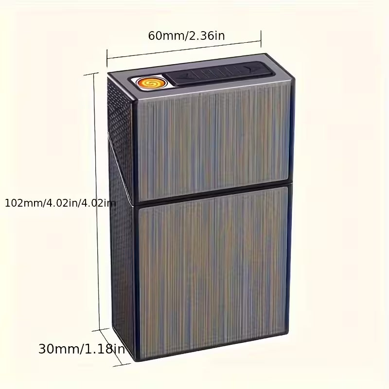 CAJA DE CIGARROS PREMIUM CON ENCENDEDOR CARGA USB