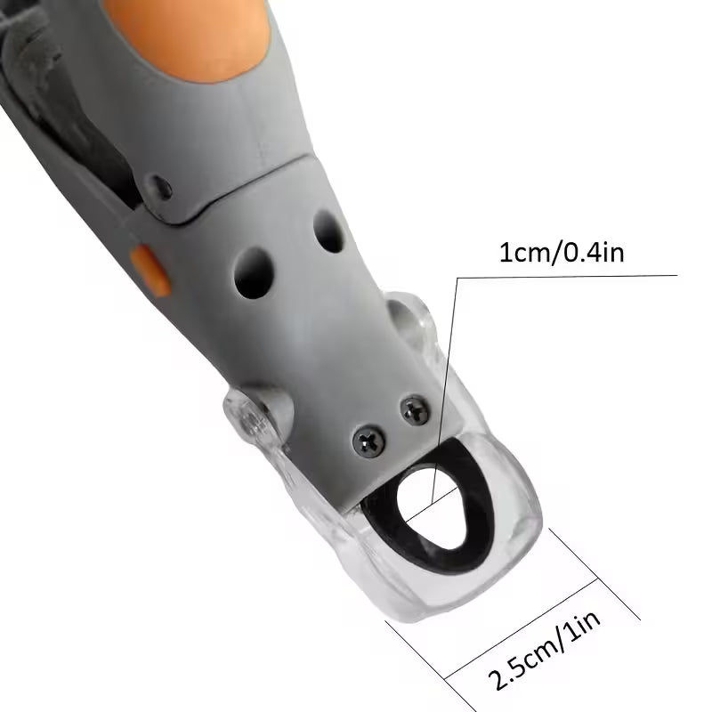 CORTAUÑAS PARA MASCOTAS CON LINTERNA-Con luz integrada y protector de seguridad para un corte preciso y sin riesgos. ✂️🐾