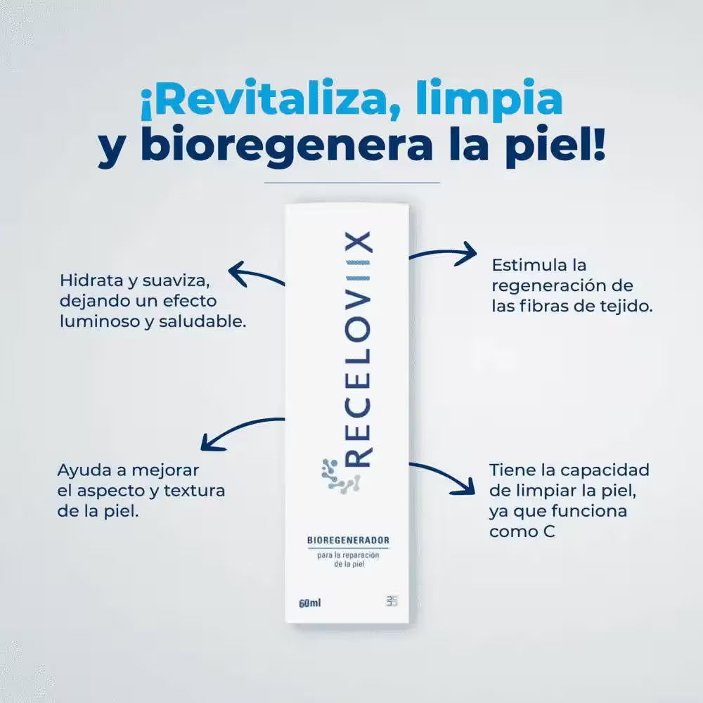 RECELOVIIX-Regeneración y cuidado profundo para tu piel.