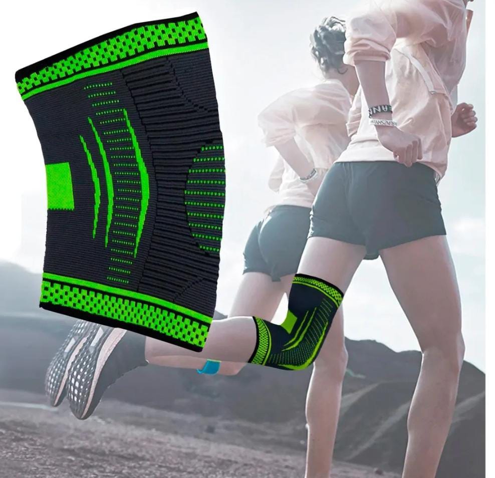 Rodillera de compresión verde