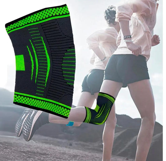 Rodillera de compresión verde