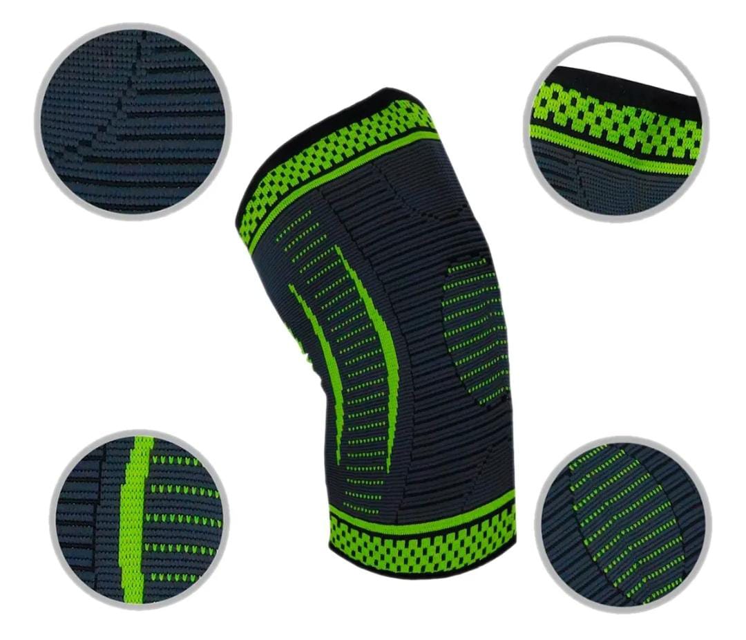 Rodillera de compresión verde