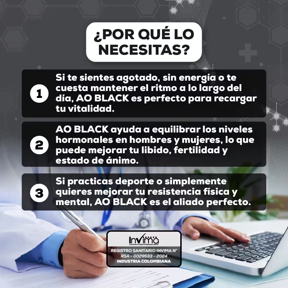 MACA NEGRA SUPLEMENTO EN POLVO-Activa tu vitalidad desde adentro