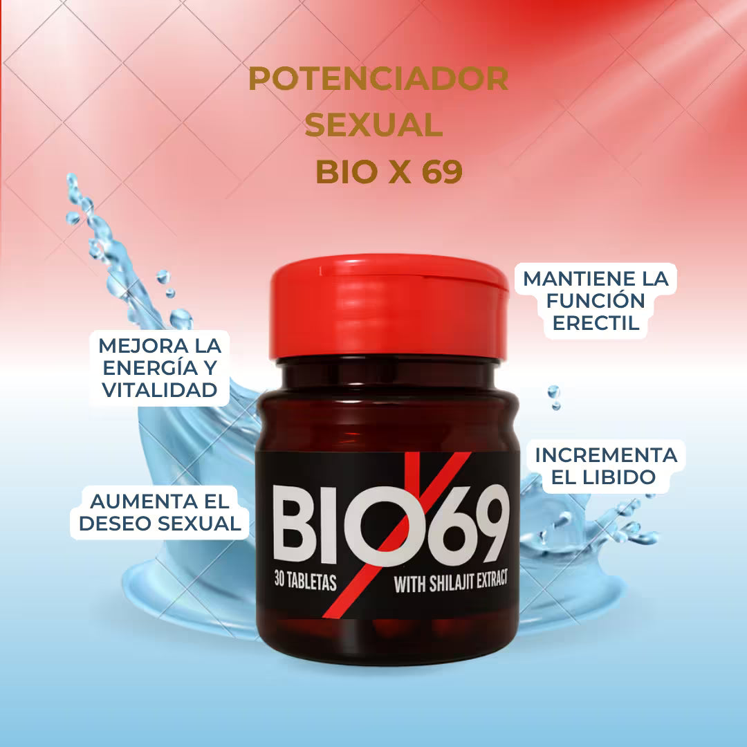 BIOX69  Suplemento de energía masculina X30 tabletas