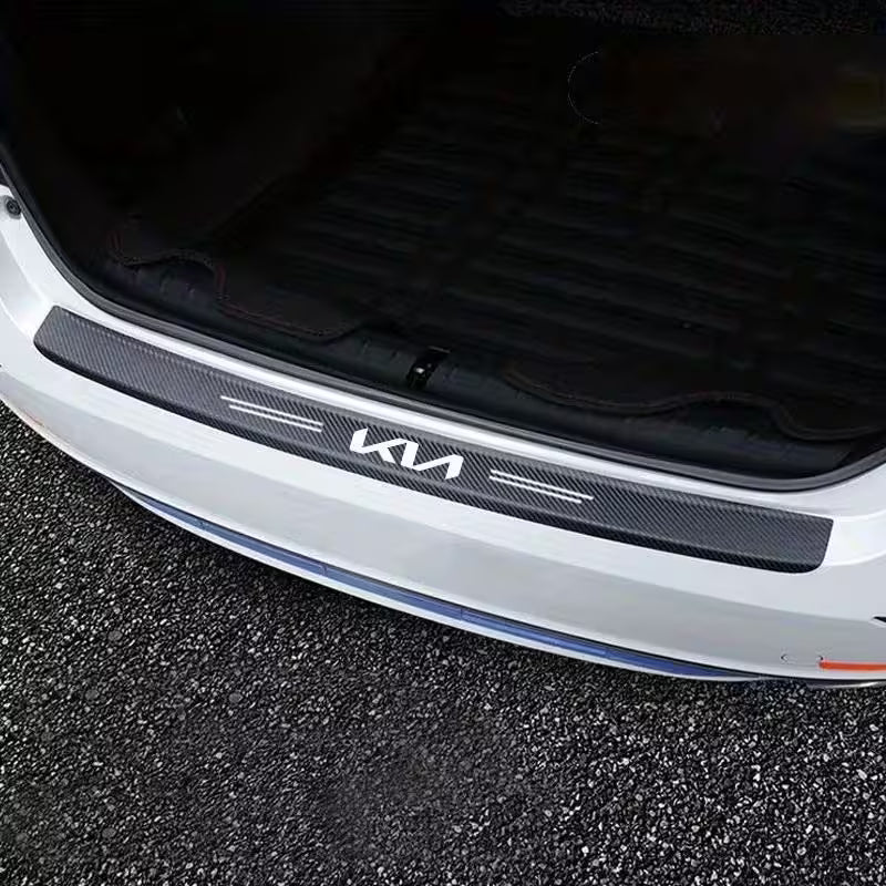 Kit protectores de estribos X9 Pzs-Textura de fibra de Carbono