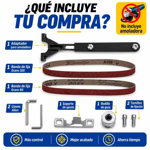 Adaptador Lijadora de Banda para amoladora/pulidora angular