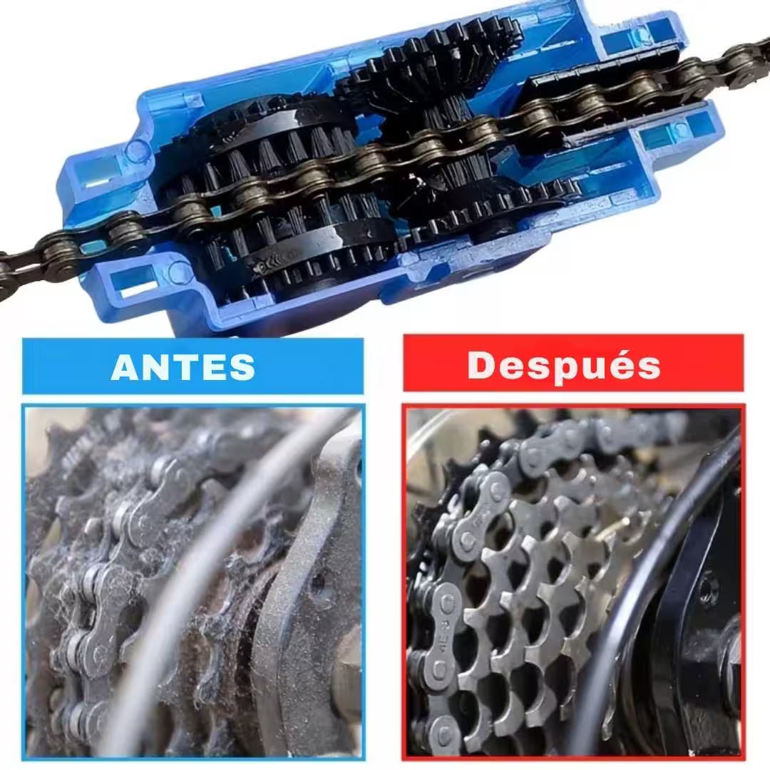 KIT DE LIMPIEZA DE BICICLETA-Limpieza profunda sin desmontar la cadena.