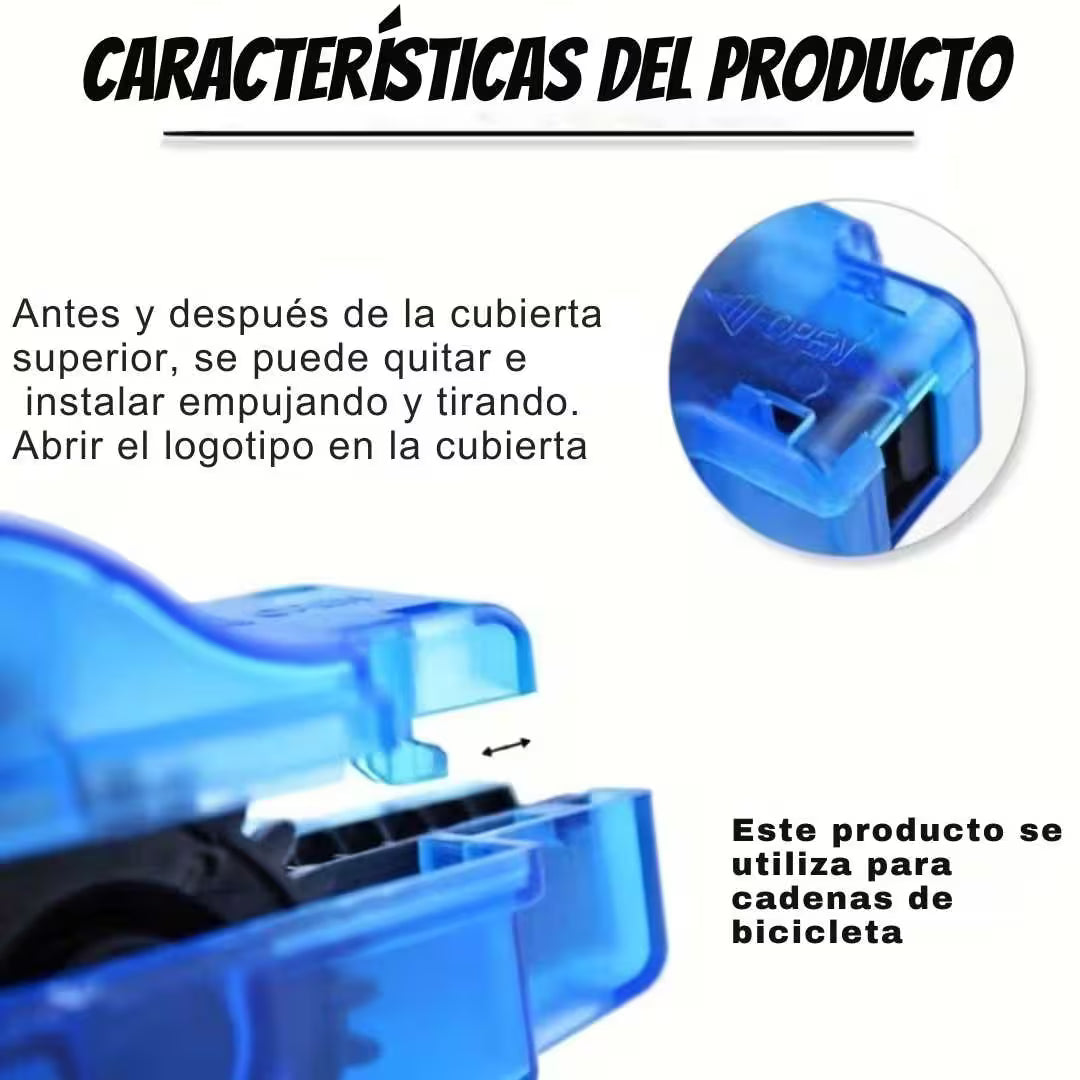 KIT DE LIMPIEZA DE BICICLETA-Limpieza profunda sin desmontar la cadena.