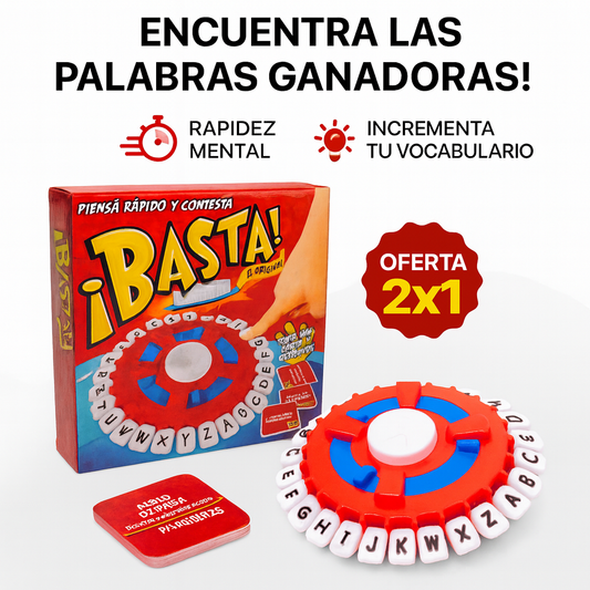 Juego De Mesa Basta Interactivo Palabras-🎉 Diversión Rápida para Toda la Familia