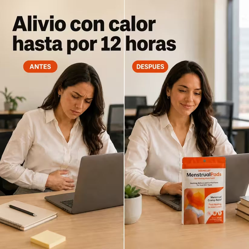 Parches Térmicos Para Cólicos Menstruales-(Combo X2 packs)