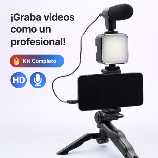 KIT DE VIDEO 3 EN 1-Lleva tus Videos a Nivel Profesional