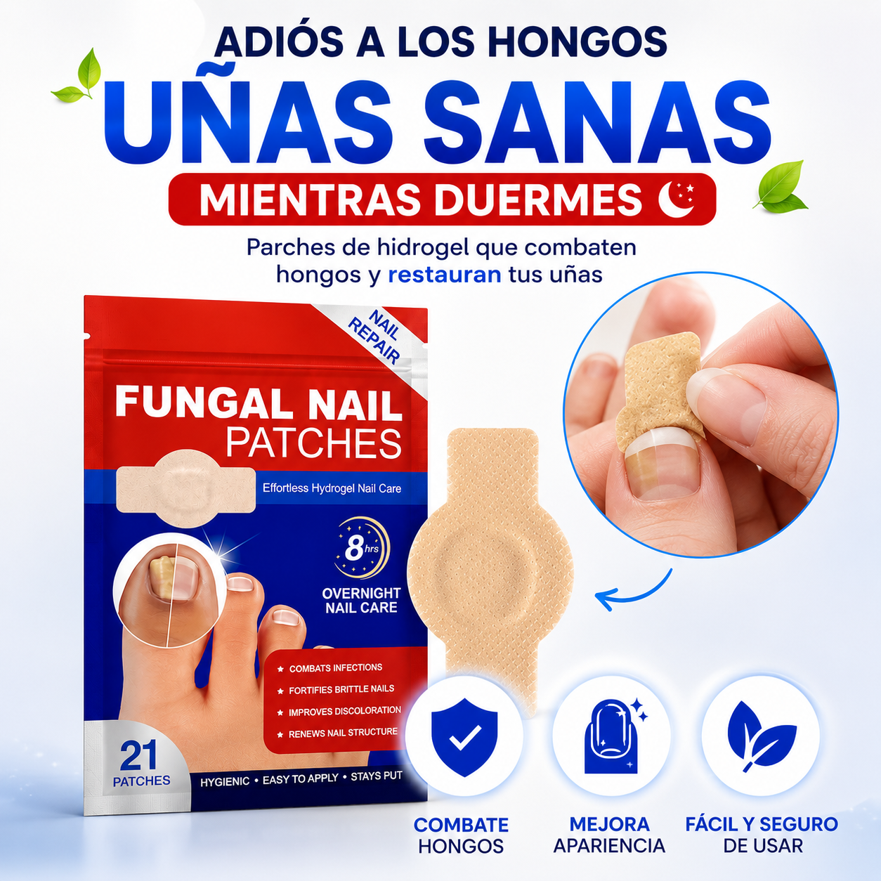 PARCHES ANTIHONGOS PARA UÑAS