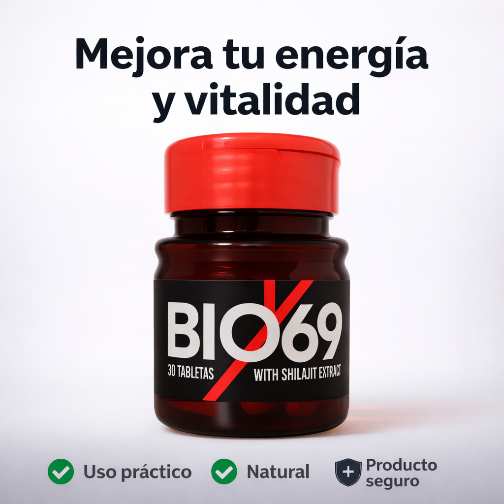 BIOX69  Suplemento de energía masculina X30 tabletas