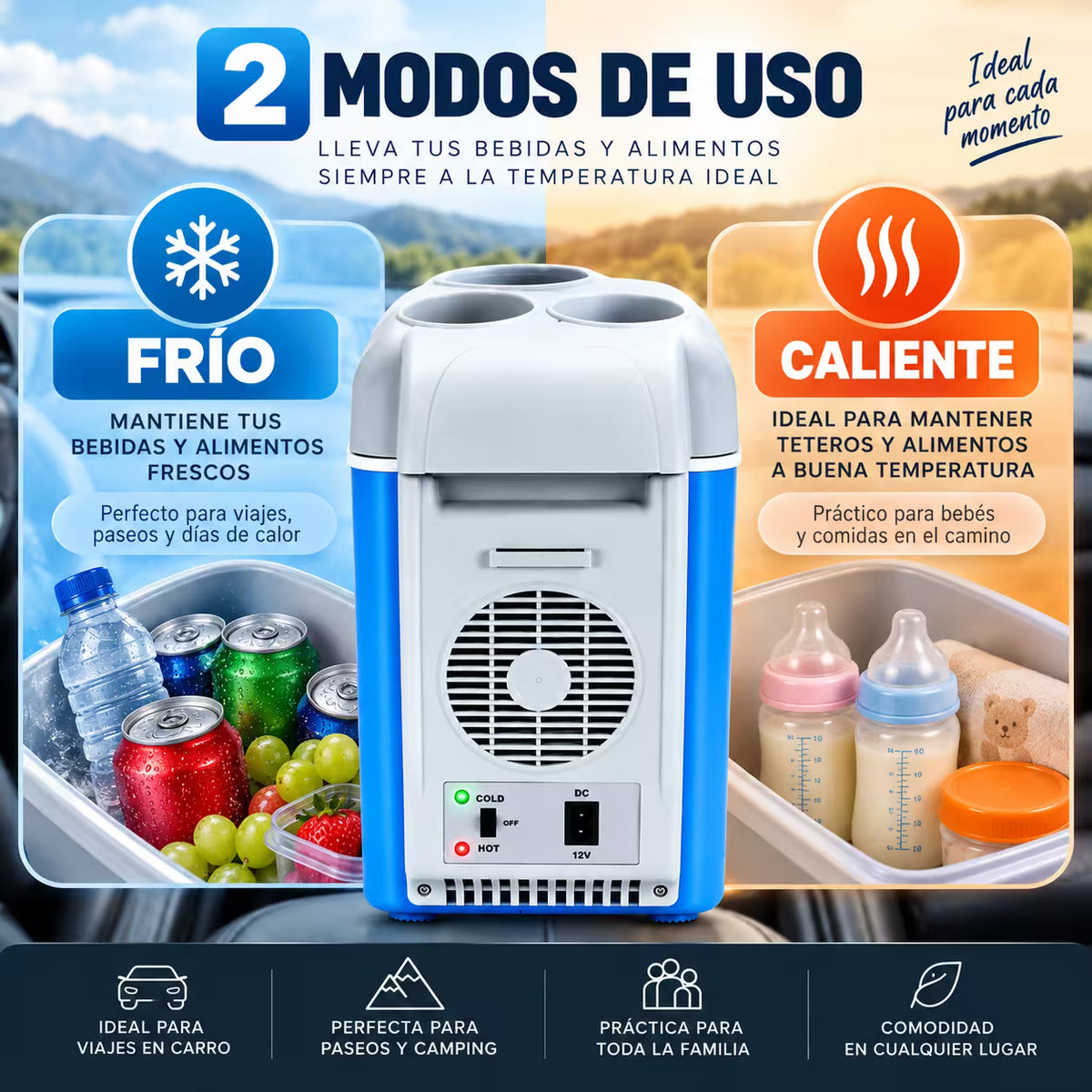 NEVERA PORTATIL PARA CARRO 7.5 L