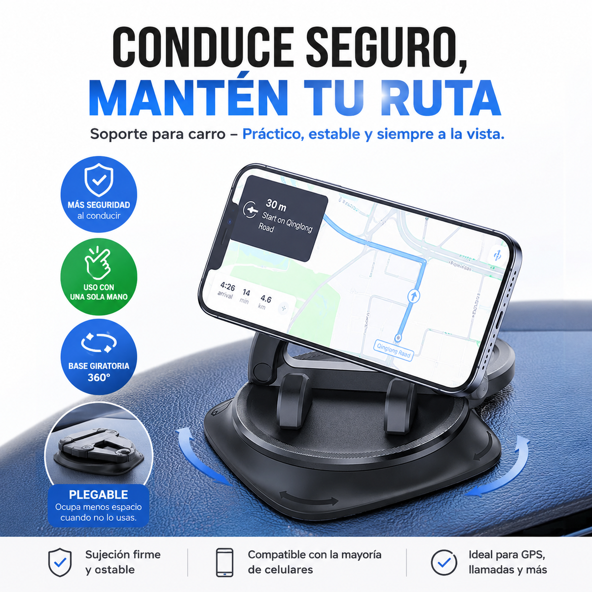 SOPORTE GIRATORIO PARA CARRO