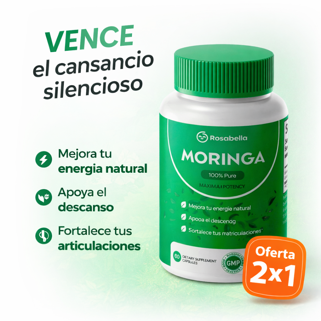 2 x Moringa Rosabella Capsulas-Recupera tu energía de forma natural.