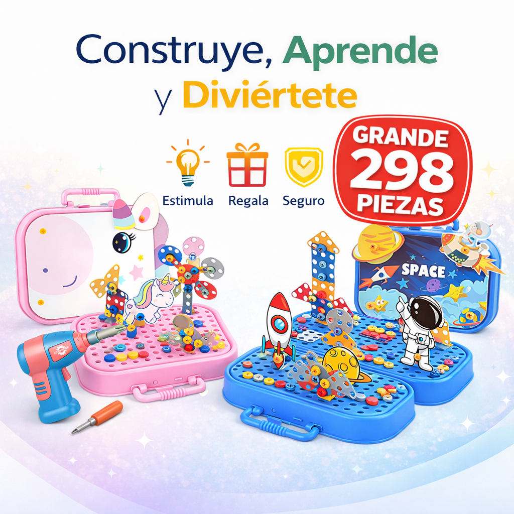 Juego Herramientas Infantil de 298 Piezas