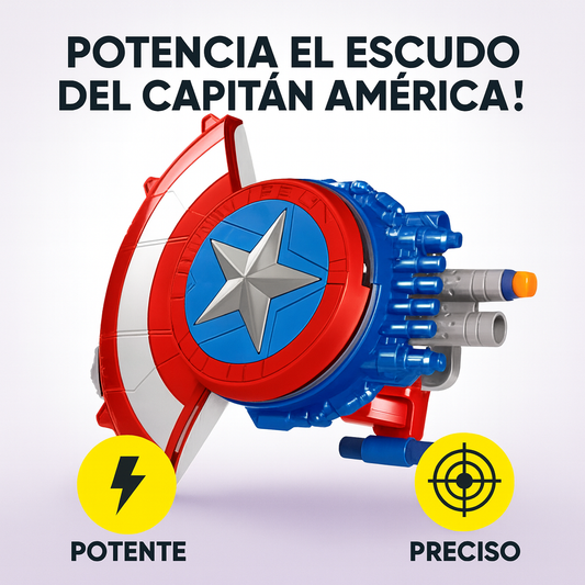Blaster Escudo del Capitán América-Diversión épica en cada disparo