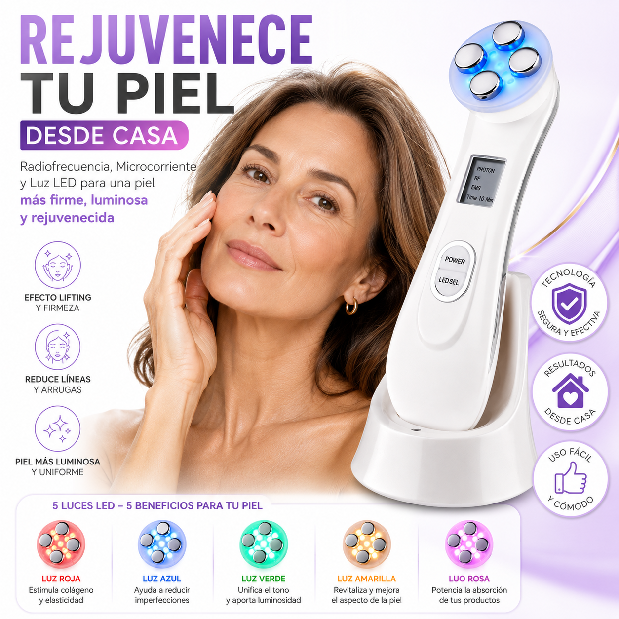 Electroporación Radiofrecuencia Facial