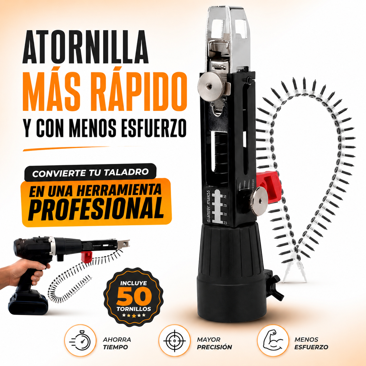 ADAPTADOR PISTOLA DE TORNILLOS TALADRO