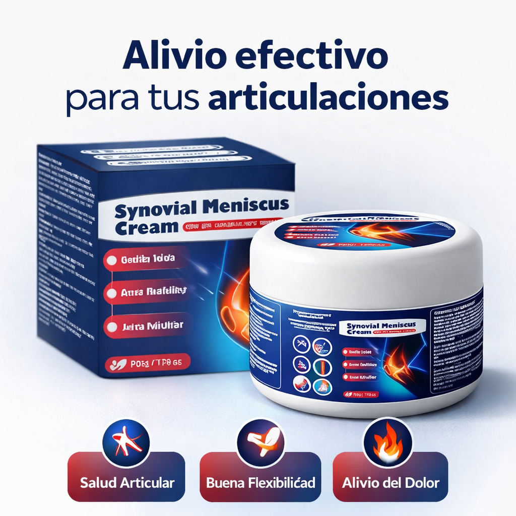Crema Para El Cuidado De Meniscos-Alivio profundo que mejora tu movilidad desde la primera aplicación.