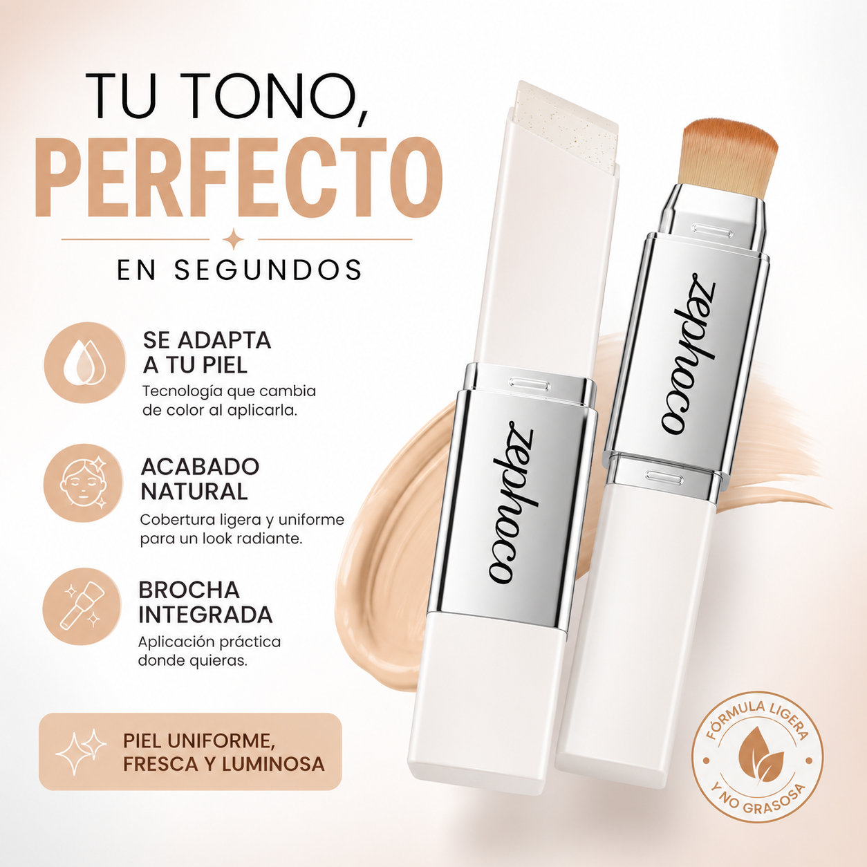 Base de maquillaje en barra - Zephco