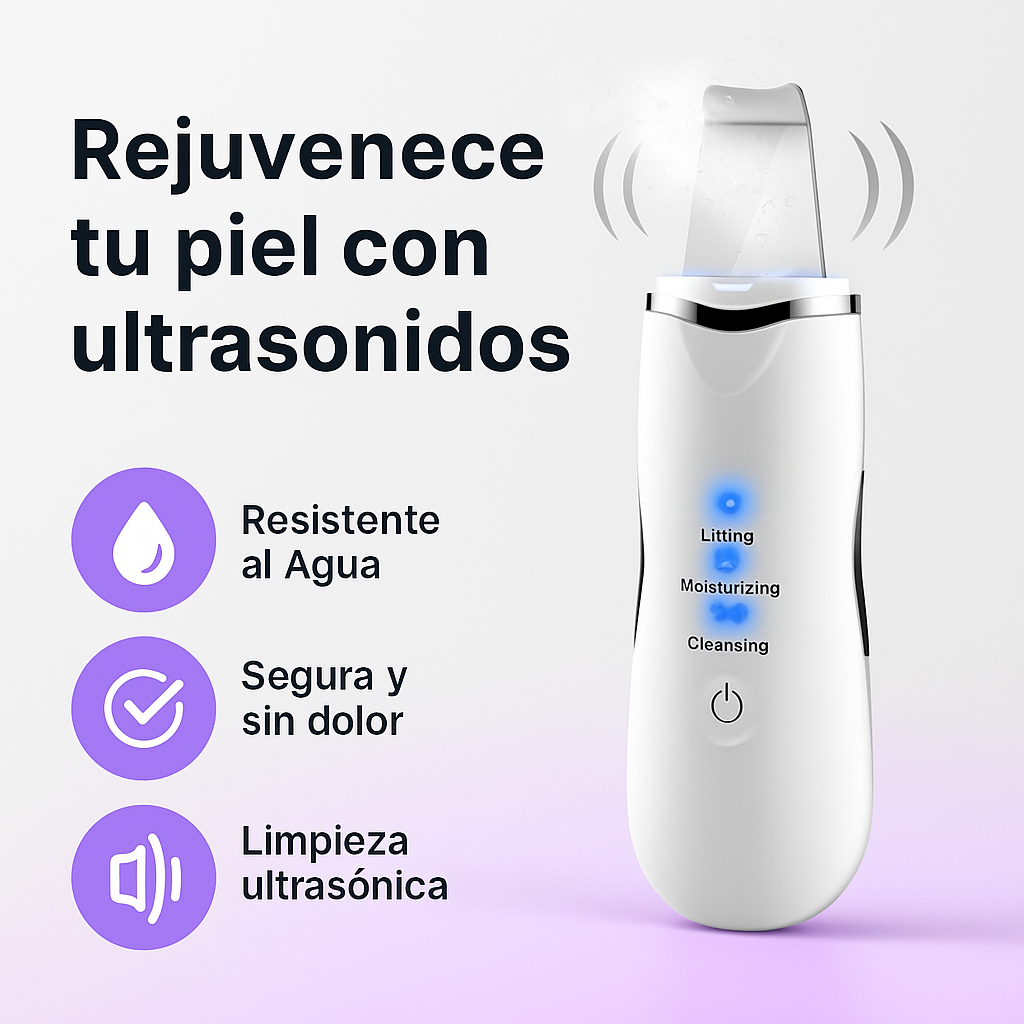 Pala Limpiadora Ultrasónica Facial