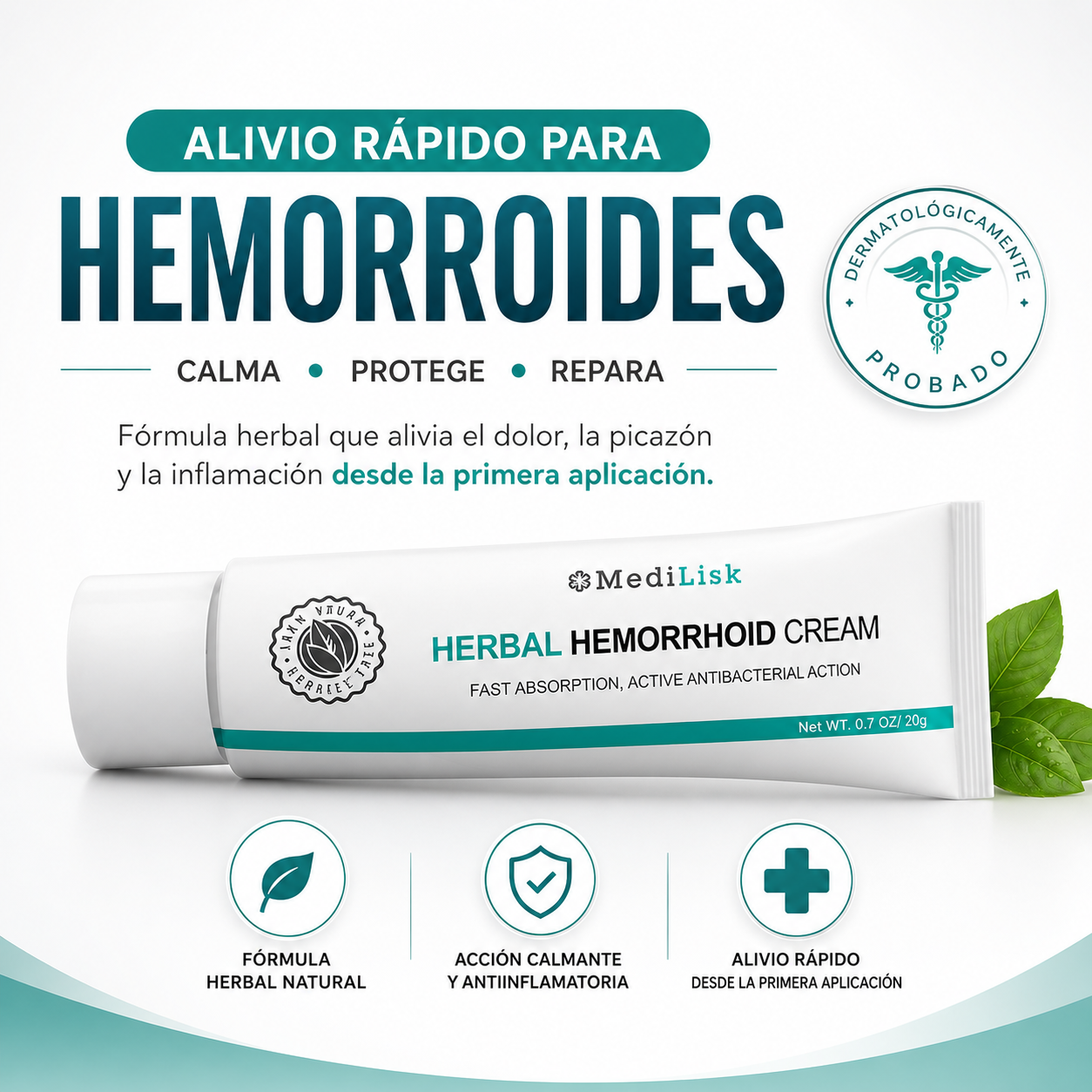 Herbal hemorrhoid cream