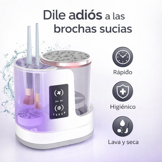 LAVADORA Y SECADORA DE BROCHAS 3 EN 1 DIGITAL