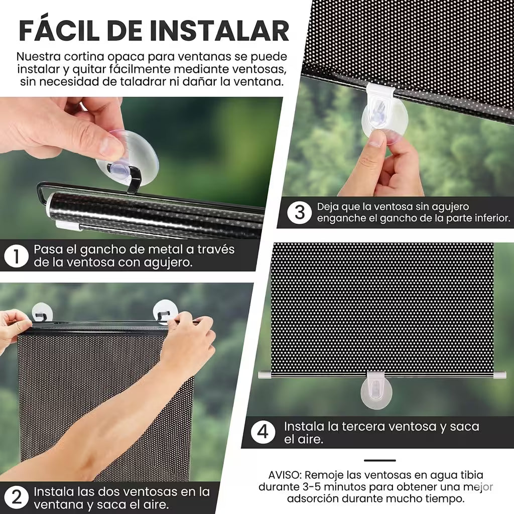 Persiana Cortina Parasol para ventana de casa y Carro