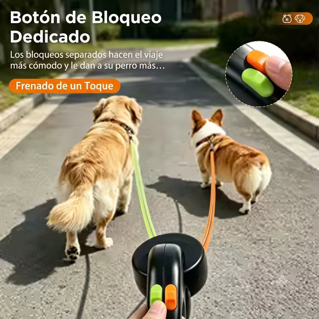 Correa para perros de doble tracción