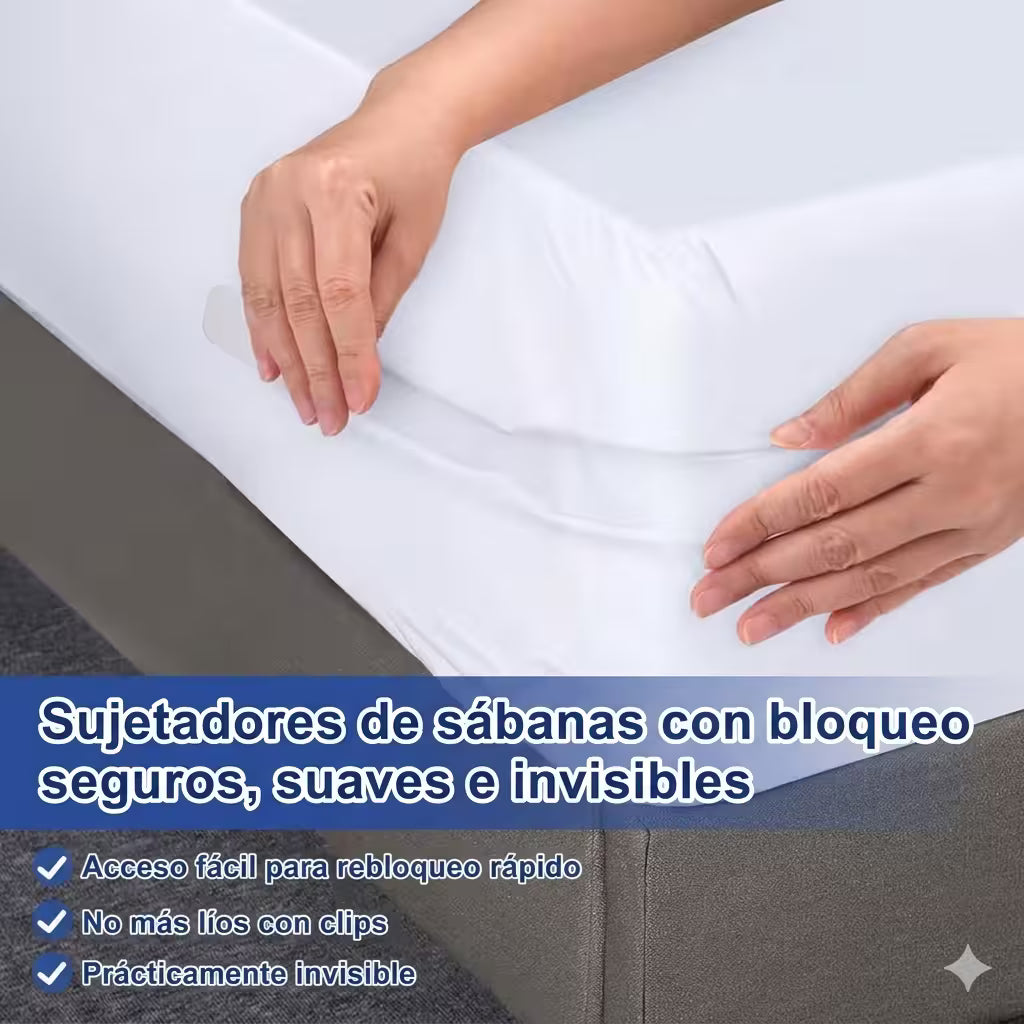 SUJETADOR DE SABANAS Set x 4