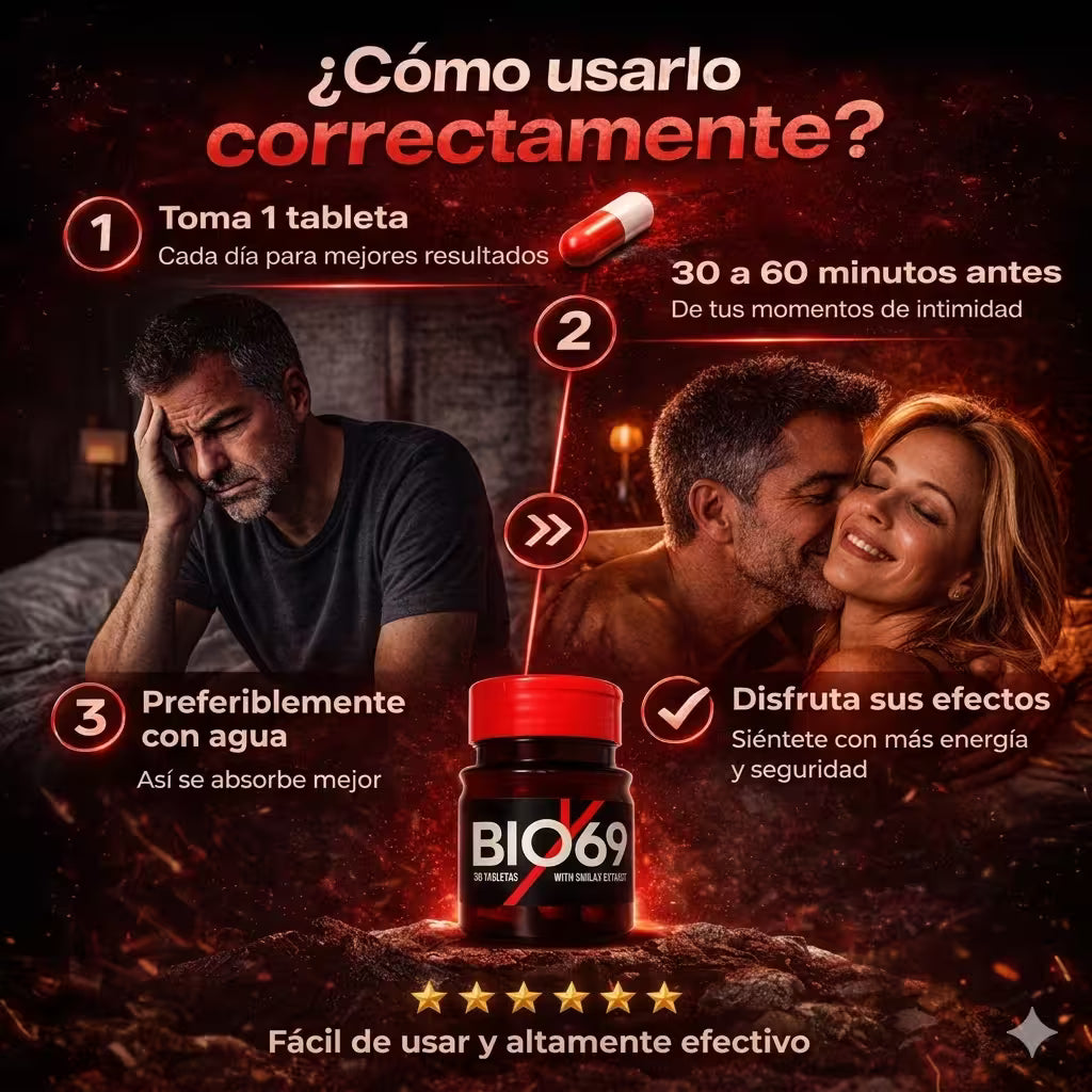 BIOX69  Suplemento de energía masculina X30 tabletas