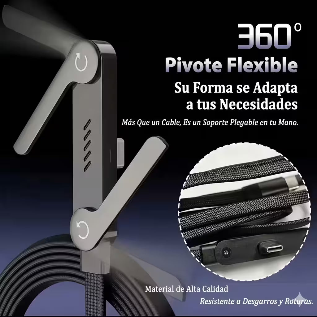 Cable 2 en 1 cargador y soporte-Carga rápida 240w
