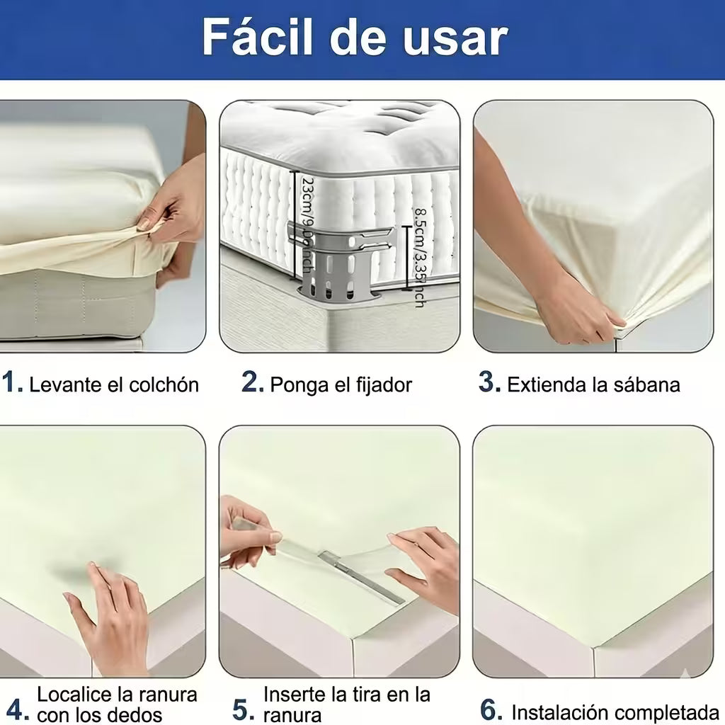 SUJETADOR DE SABANAS Set x 4