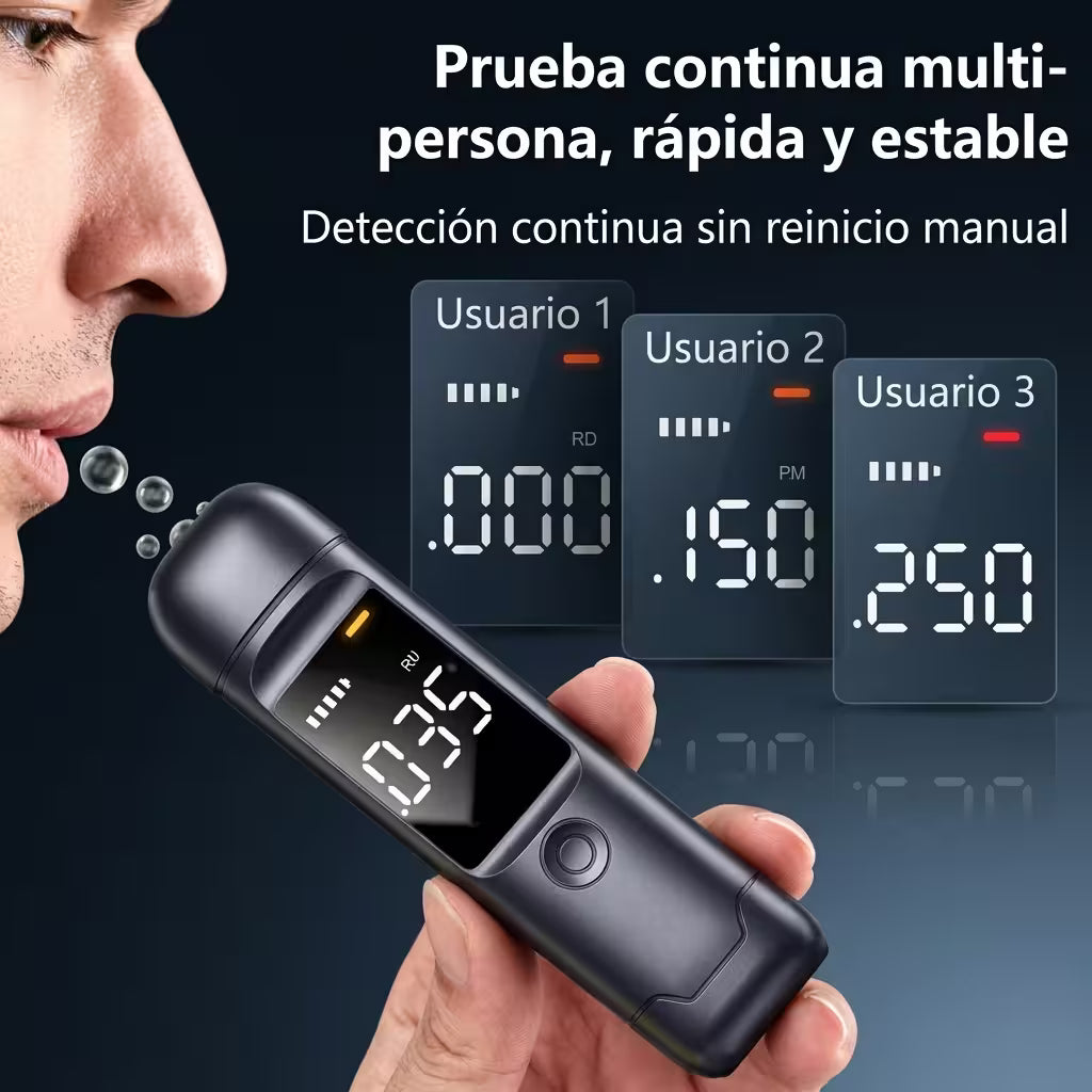 ALCOHOLÍMETRO PORTÁTIL DE ALTA PRECISIÓN