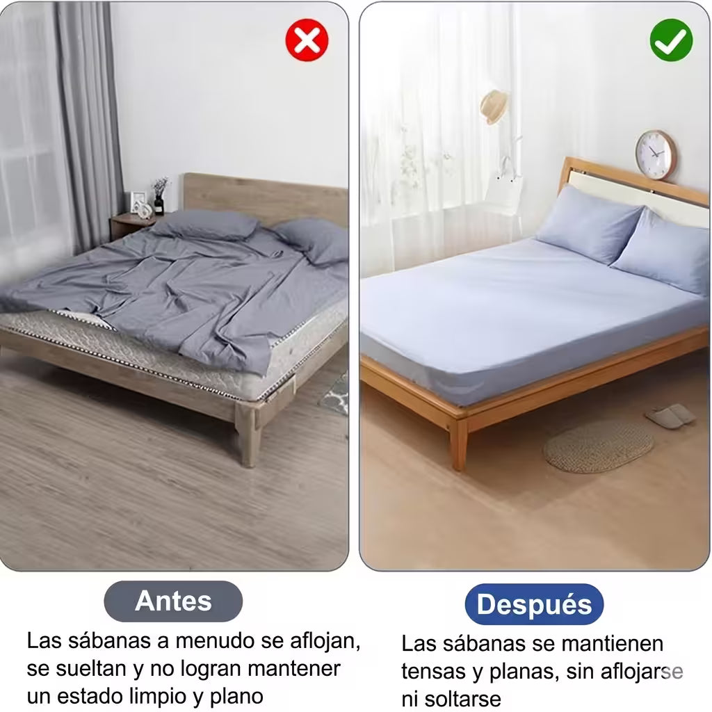 SUJETADOR DE SABANAS Set x 4