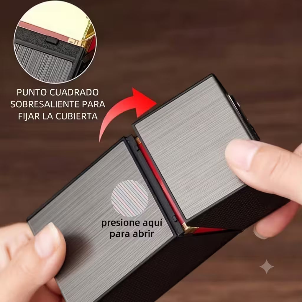 CAJA DE CIGARROS PREMIUM CON ENCENDEDOR CARGA USB