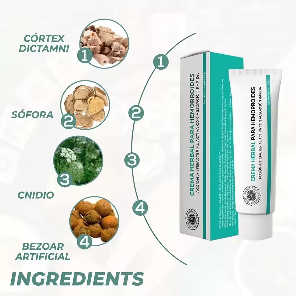 Herbal hemorrhoid cream