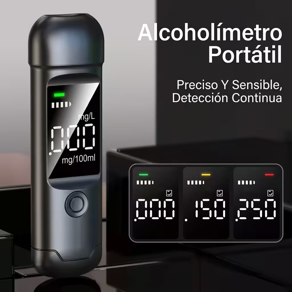 ALCOHOLÍMETRO PORTÁTIL DE ALTA PRECISIÓN