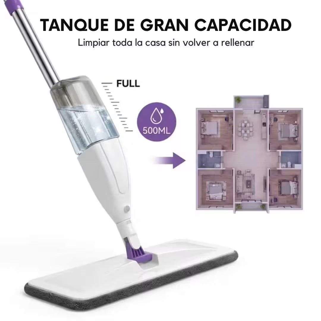 SET TRAPERO / MOPA CON MANGO Y SPRAY