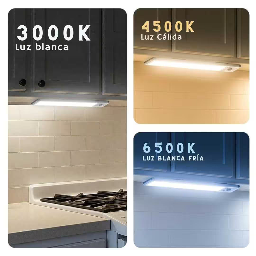 X2 Luz LED con Sensor de Movimiento Recargable