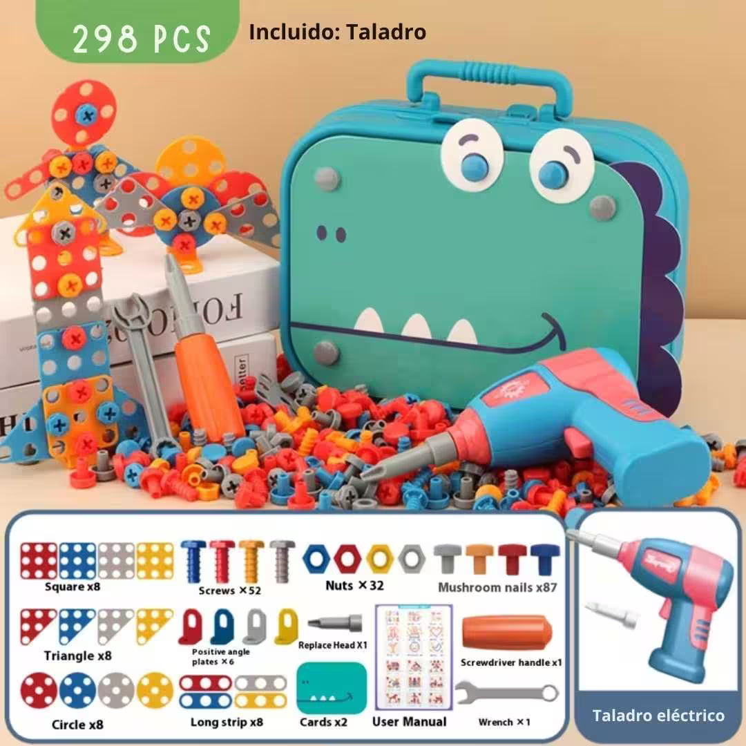 Juego Herramientas Infantil de 298 Piezas