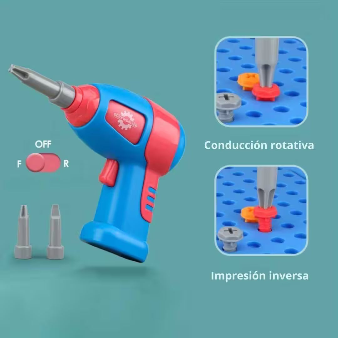 Juego Herramientas Infantil de 298 Piezas