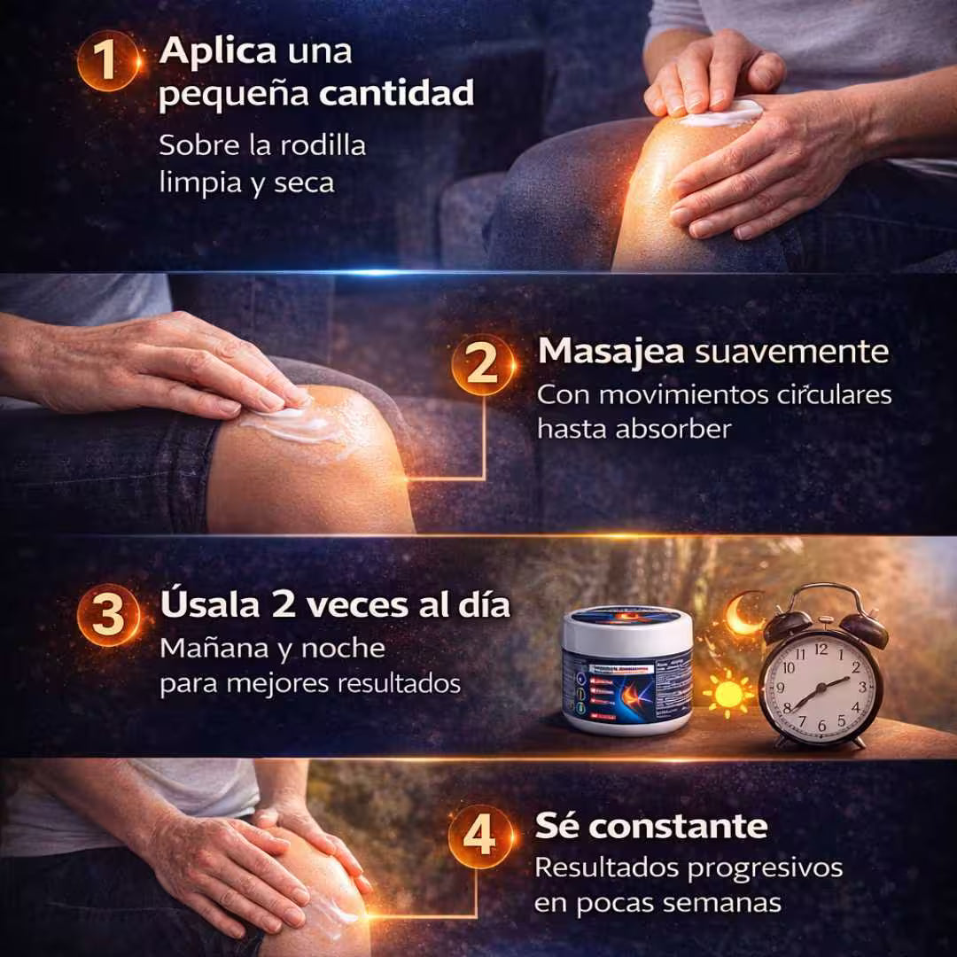 Crema Para El Cuidado De Meniscos-Alivio profundo que mejora tu movilidad desde la primera aplicación.